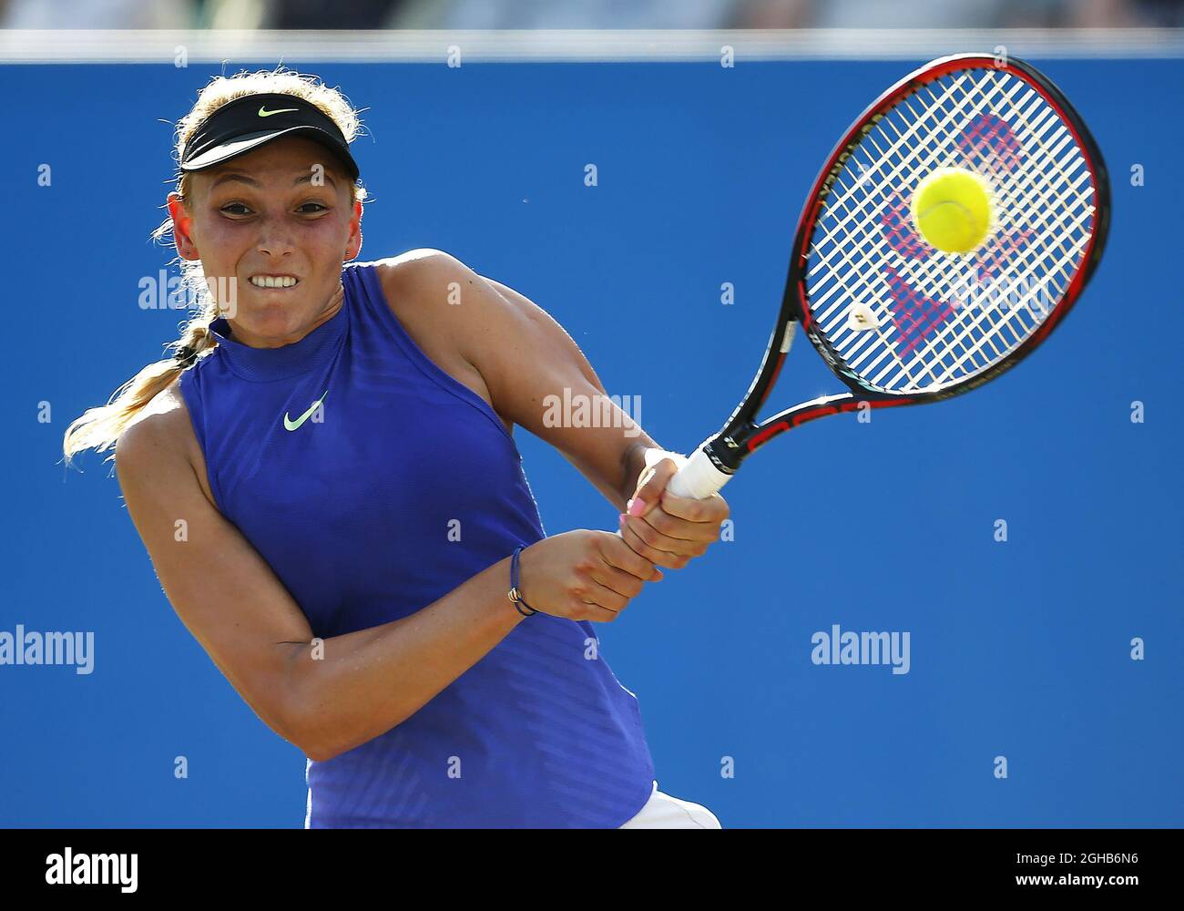 Donna Vekic di Croazia durante il 7° giorno di AEGON Nottingham al Nottingham Tennis Centre. Data foto: 18 giugno 2017. Il credito dovrebbe essere: Matt McNulty/Spaltimage via PA Images Foto Stock