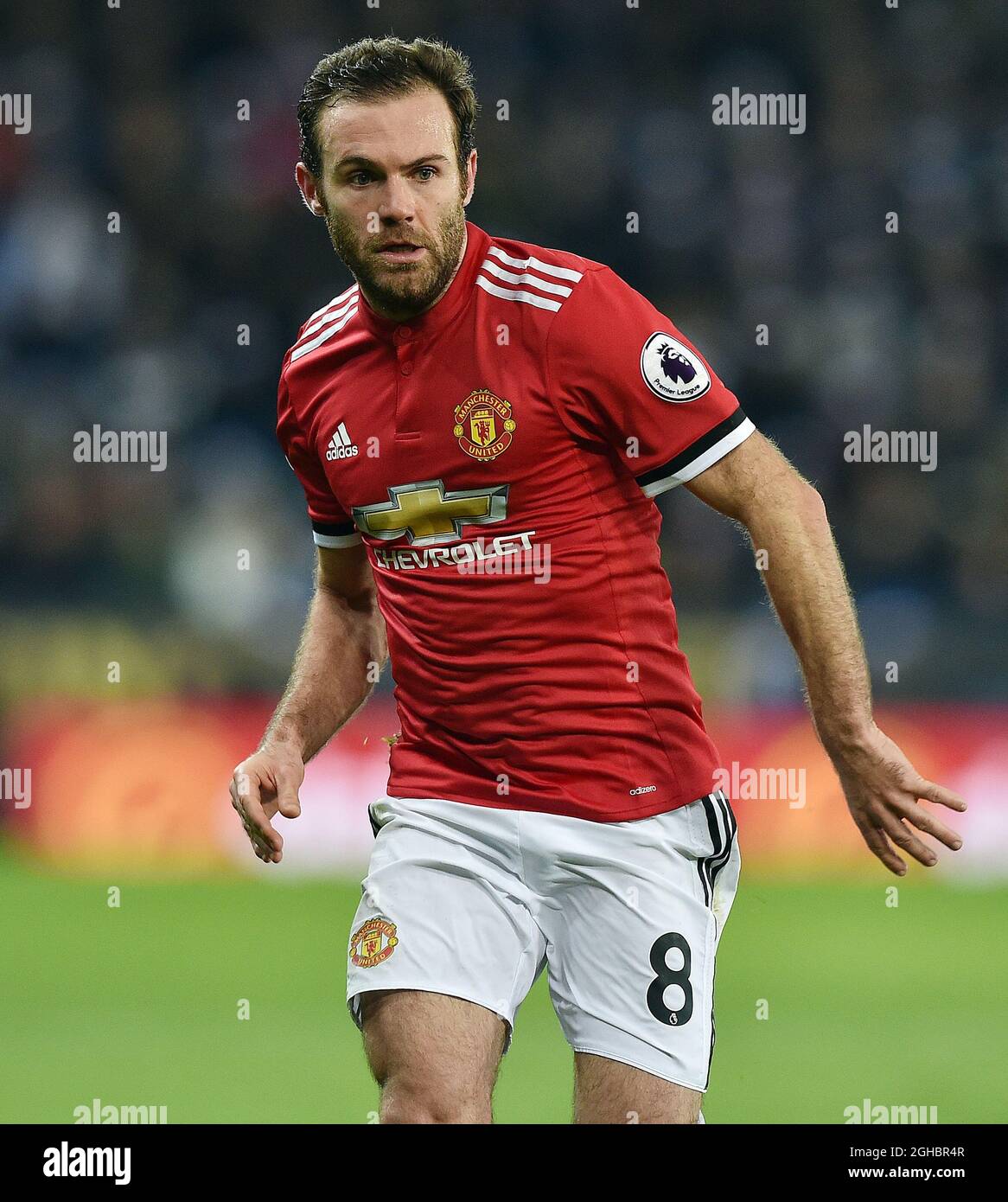 Juan Mata del Manchester United durante la prima partita di campionato al King Power Stadium, Leicester. Data foto 23 dicembre 2017. Il credito dovrebbe essere: Robin Parker/Sportimage via PA Images Foto Stock