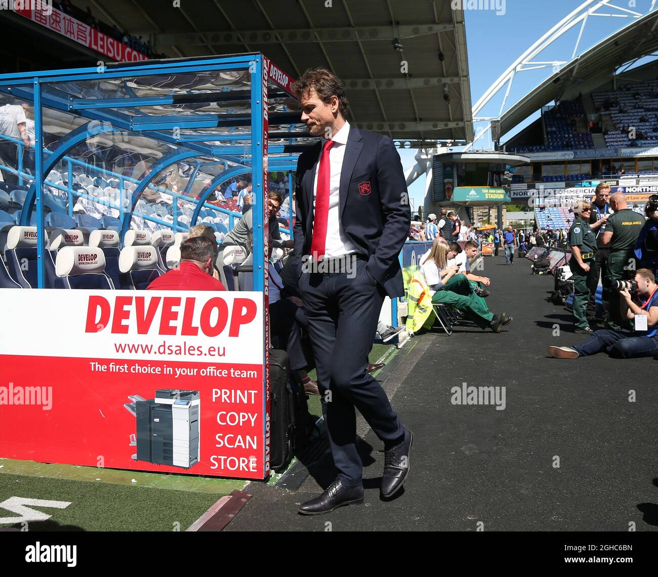 L'ex giocatore Jens Lehmann dell'Arsenal durante la partita di campionato al John Smith's Stadium, Huddersfield. Data foto 13 maggio 2018. Il credito dovrebbe essere: Simon Bellis/Sportimage via PA Images Foto Stock