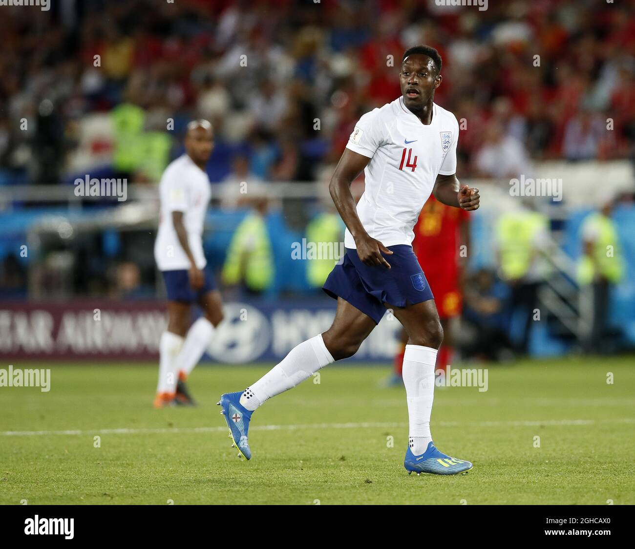 Danny Welbeck, in Inghilterra, è in azione durante la partita del gruppo G della Coppa del mondo FIFA 2018 al Kaliningrad Stadium di Kaliningrad. Data foto 28 giugno 2018. Il credito dovrebbe essere: David Klein/Sportimage via PA Images Foto Stock