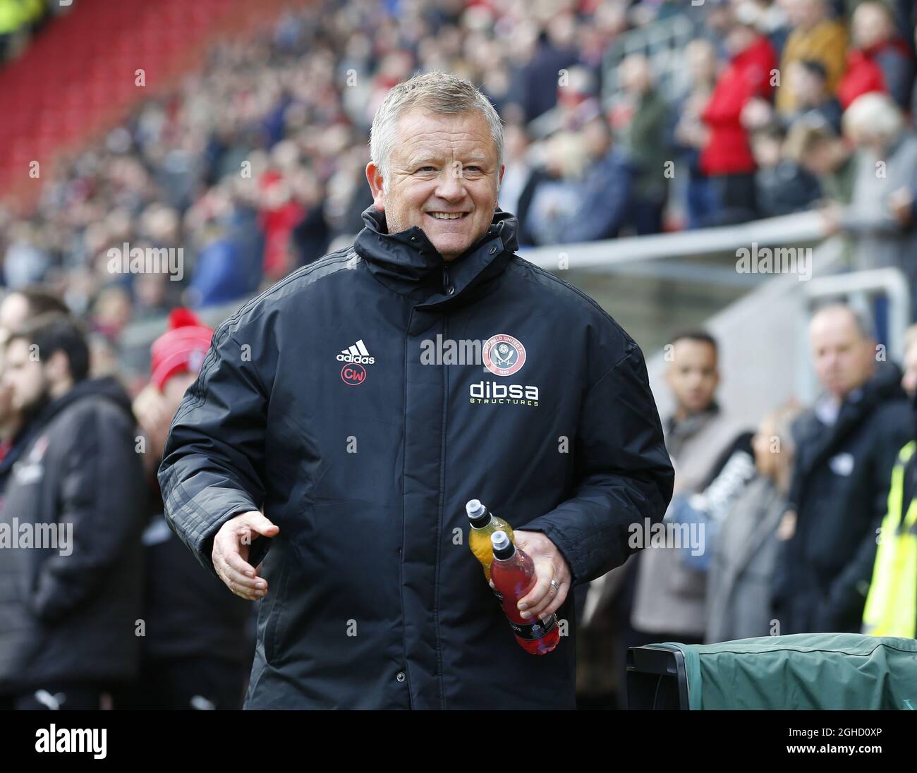 Chris Wilder manager di Sheffield Utd durante la partita del campionato Sky Bet all'Aesseal New York Stadium di Rotherham. Data foto 24 novembre 2018. Il credito dovrebbe essere: Simon Bellis/Sportimage via PA Images Foto Stock