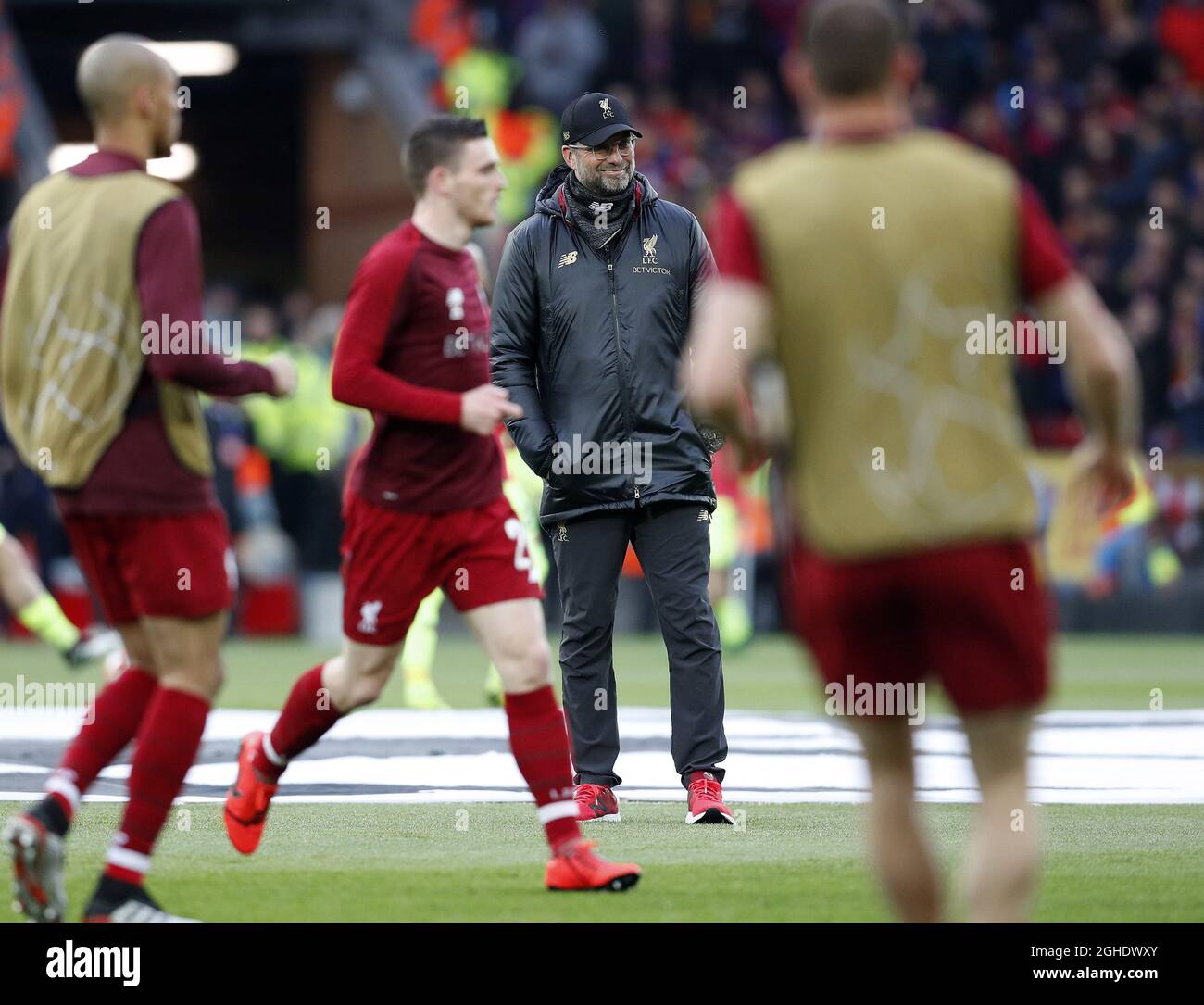 Jurgen Klopp di Liverpool durante la partita UEFA Champions League ad Anfield, Liverpool. Data foto: 7 maggio 2019. Il credito dovrebbe essere: Darren Staples/Sportimage via PA Images Foto Stock