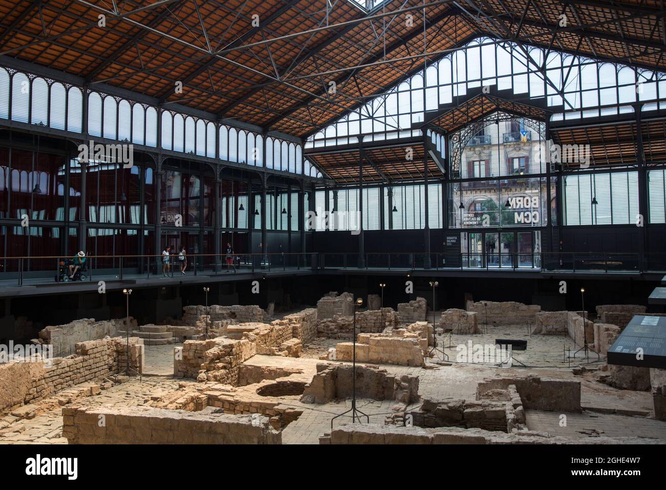 Barcellona, Spagna, luglio 2018. Centro Born per la Cultura e la memoria situato nel vecchio Mercat del Born a Barcellona, Spagna. Foto Stock