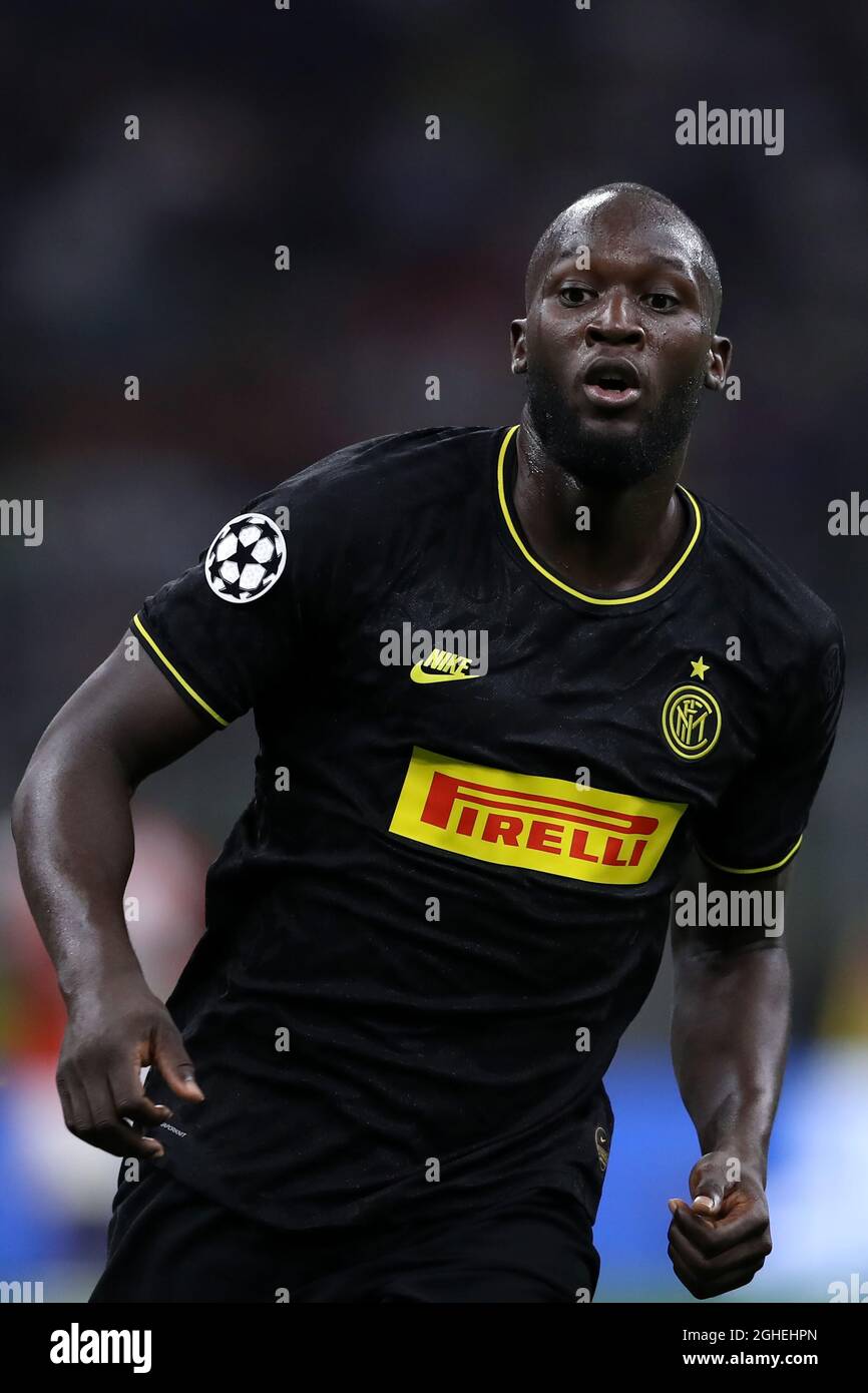 Romelu Lukaku dell'Inter durante la partita della UEFA Champions League alla San Siro di Milano. Data foto: 17 settembre 2019. Il credito d'immagine dovrebbe essere: Jonathan Moscrop/Sportimage via PA Images Foto Stock