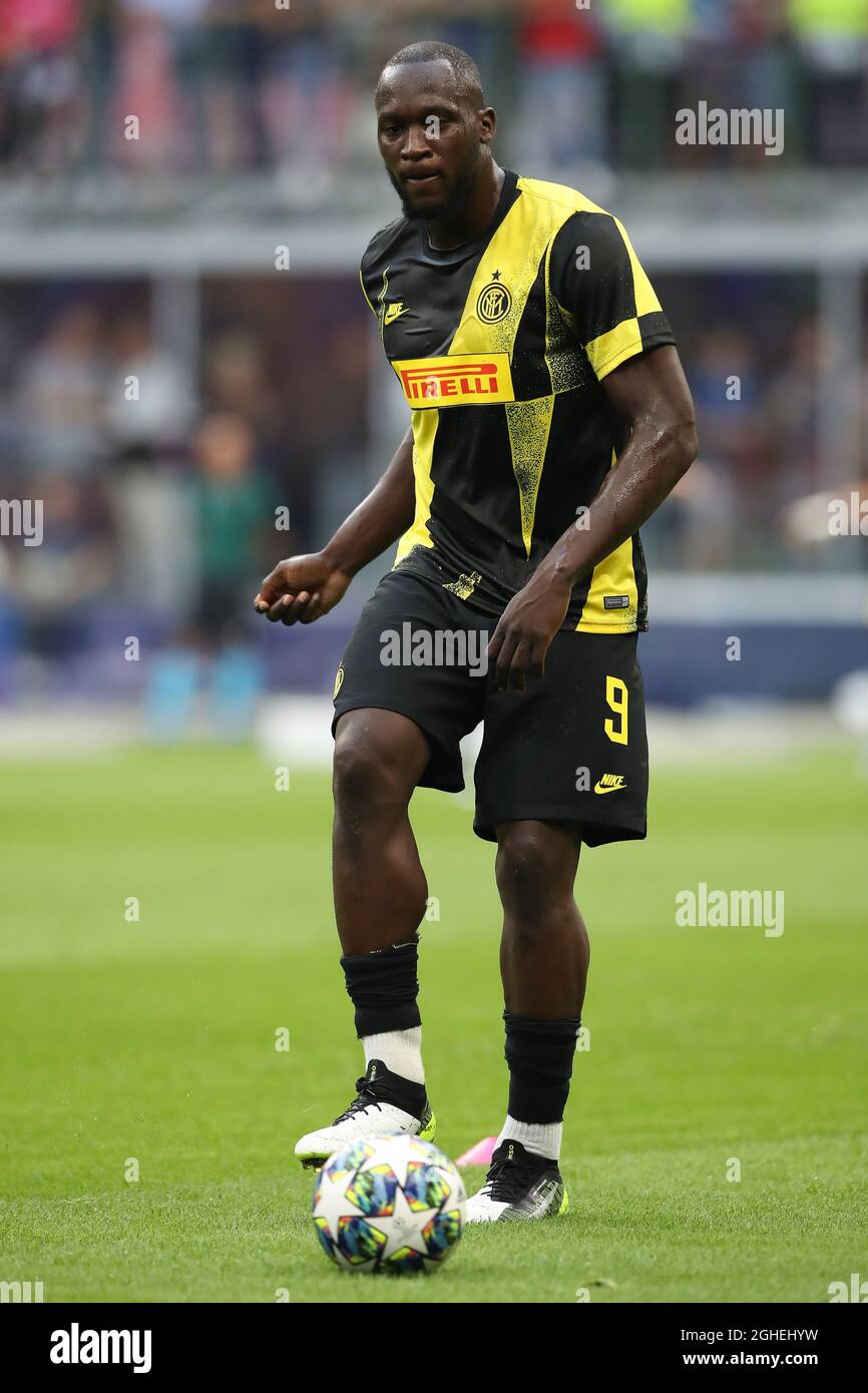 Romelu Lukaku dell'Inter durante la partita della UEFA Champions League alla San Siro di Milano. Data foto: 17 settembre 2019. Il credito d'immagine dovrebbe essere: Jonathan Moscrop/Sportimage via PA Images Foto Stock