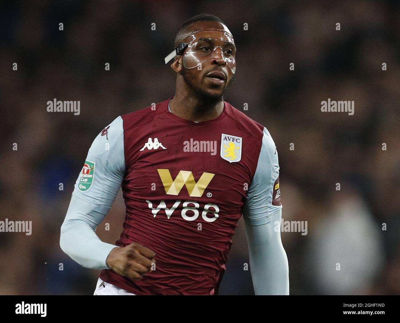 Jonathan Kodjia di Aston Villa durante la partita della Carabao Cup a Villa Park, Birmingham. Data foto: 30 ottobre 2019. Il credito dovrebbe essere: Darren Staples/Sportimage via PA Images Foto Stock