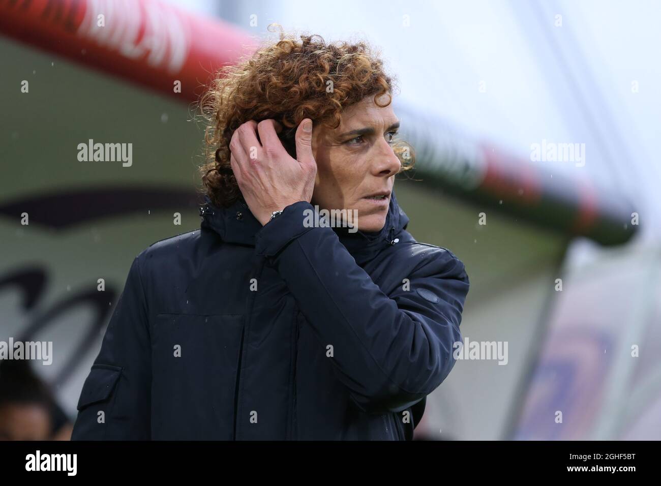 Rita Guarino manager della Juventus durante la Serie A Femminile allo Stadio Brianteo di Monza. Data foto: 17 novembre 2019. Il credito d'immagine dovrebbe essere: Jonathan Moscrop/Sportimage via PA Images Foto Stock