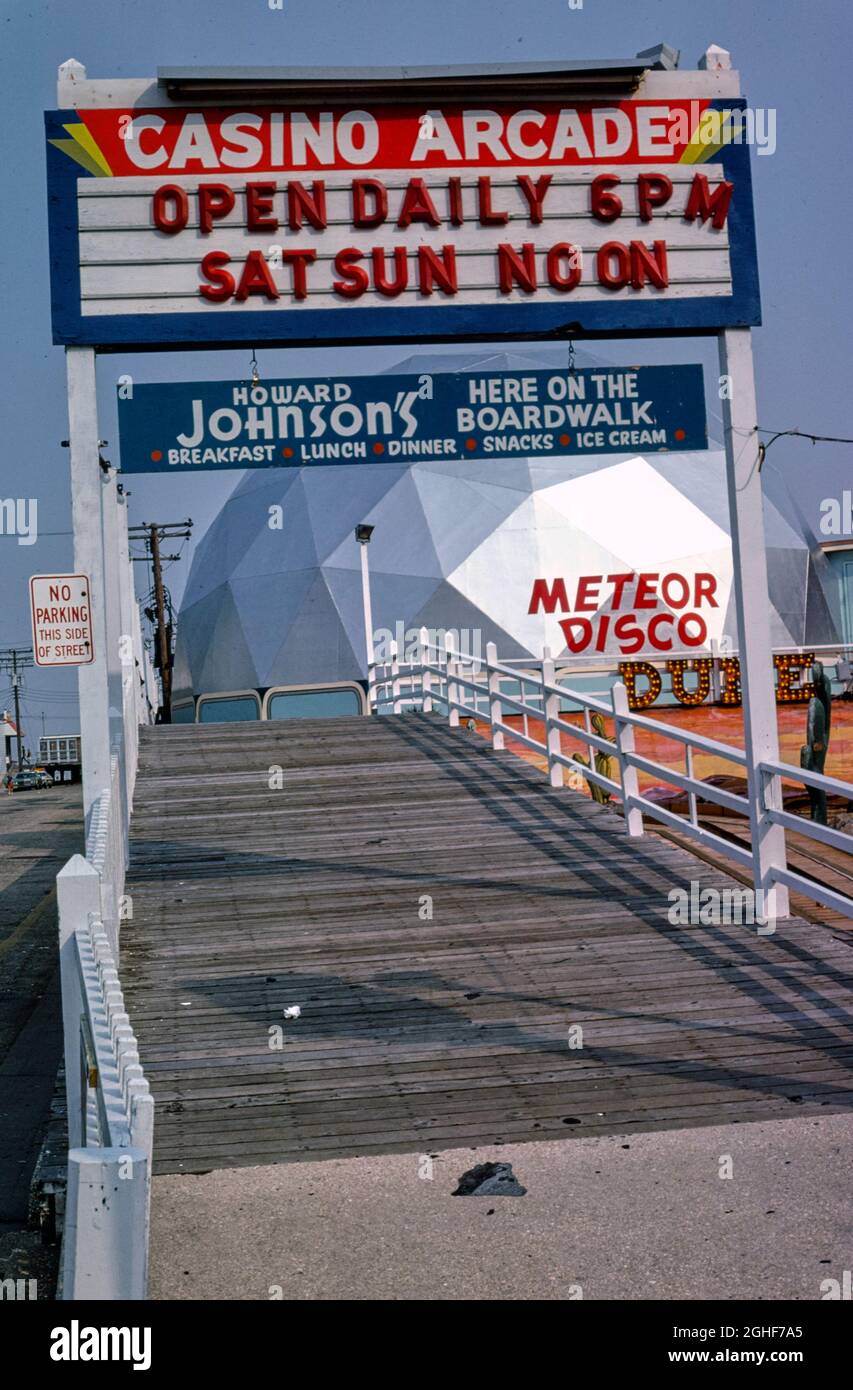 Sala giochi Hunt's Casino, Wildwood, New Jersey, 1978 Foto Stock