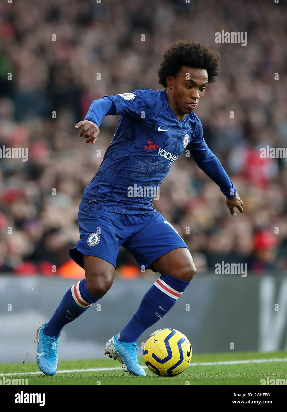 Chelsea's Willian durante la partita della Premier League all'Emirates Stadium di Londra. Data foto: 29 dicembre 2019. Il credito dovrebbe essere: David Klein/Sportimage via PA Images Foto Stock