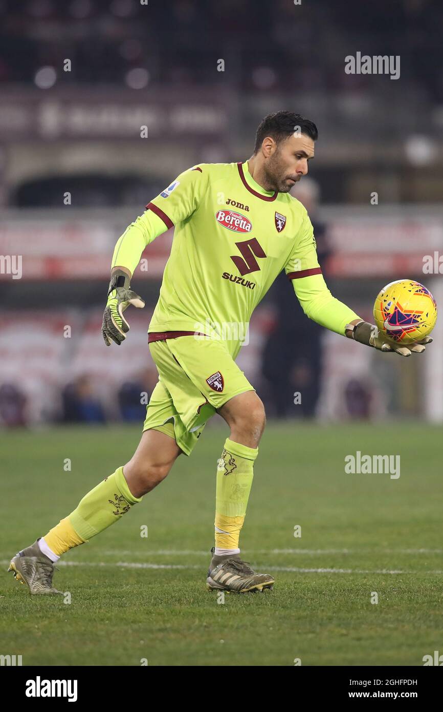 Salvatore Sirigu del Torino FC durante la Serie A allo Stadio Grande Torino. Data foto: 25 gennaio 2020. Il credito d'immagine dovrebbe essere: Jonathan Moscrop/Sportimage via PA Images Foto Stock