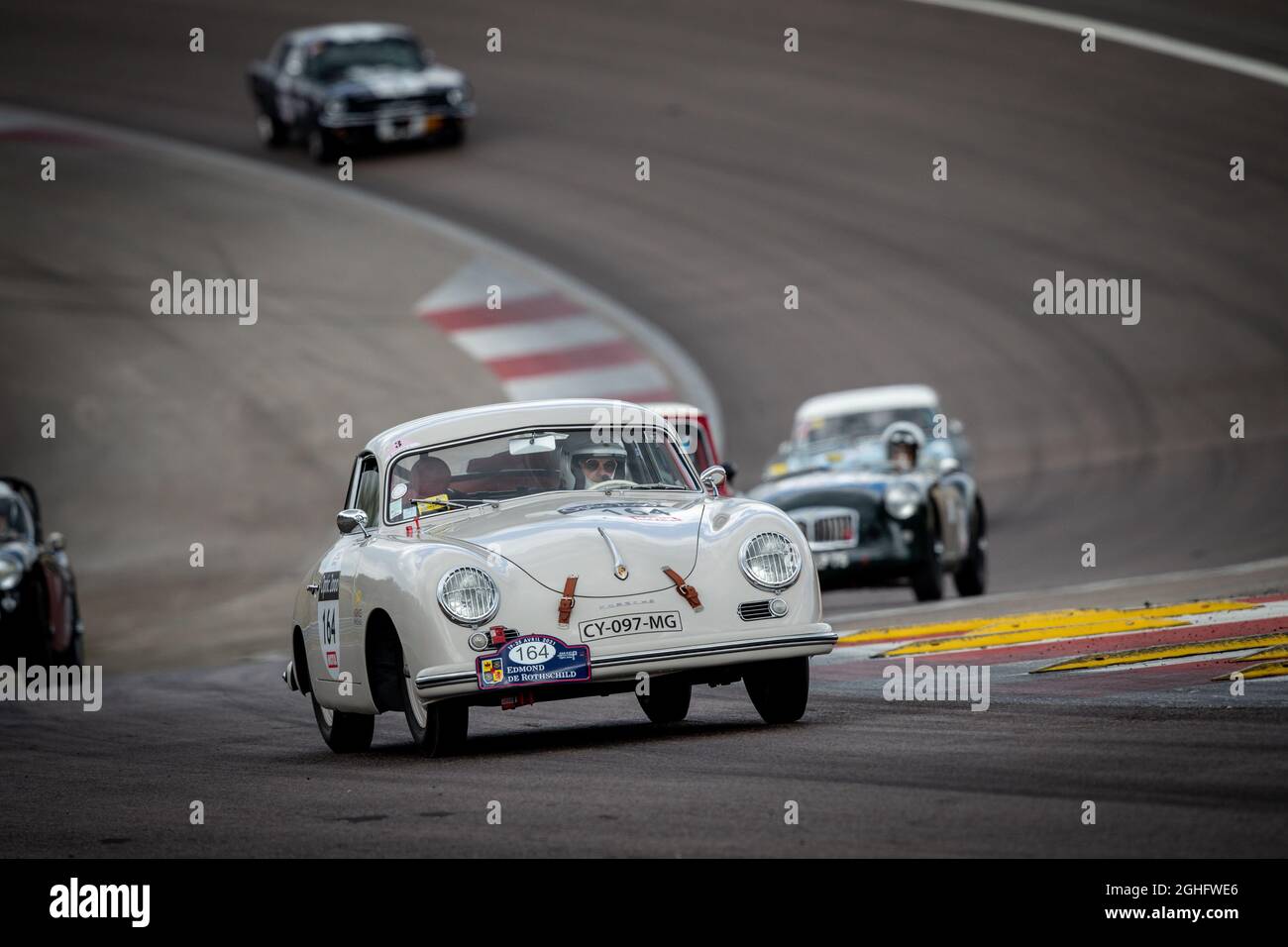 164 Gilles Couraudon/Marielle Couraudon fra/fra Porsche 356 Pre A Coupe 1500S 1954, azione durante il Tour Auto 2021 il 1° settembre, in Francia. Foto Alexandre Guillaumot / DPPI Foto Stock