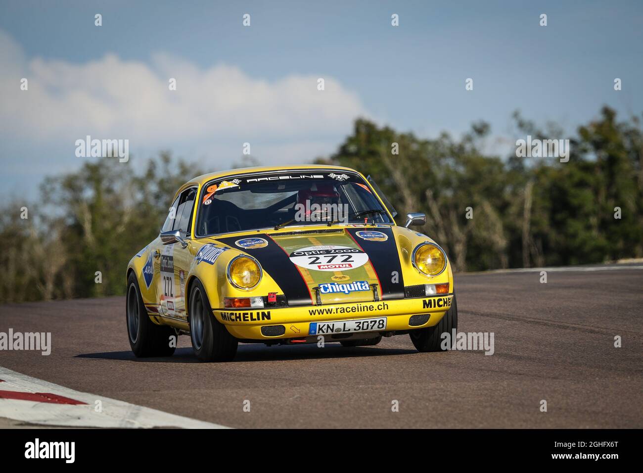 272 Urs Beck/Christina Schaffner che/che Porsche 911 2,3L St 1970, azione durante il Tour Auto 2021 il 1 settembre, in Francia. Foto Alexandre Guillaumot / DPPI Foto Stock