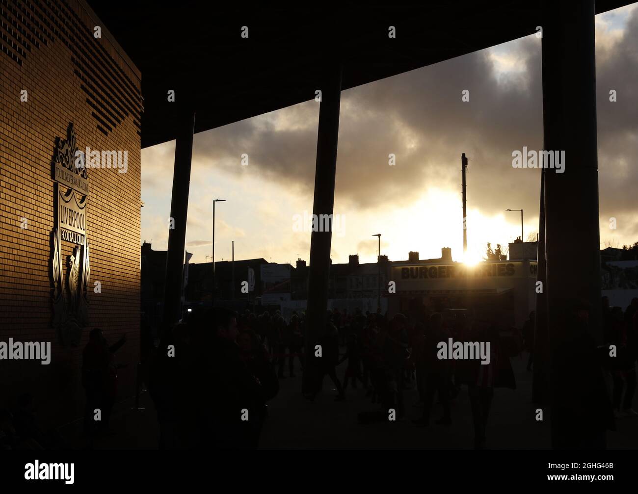 Domenica sullo stadio Anfield durante la partita della UEFA Champions League ad Anfield, Liverpool. Data foto: 11 marzo 2020. Il credito dovrebbe essere: Darren Staples/Sportimage via PA Images Foto Stock