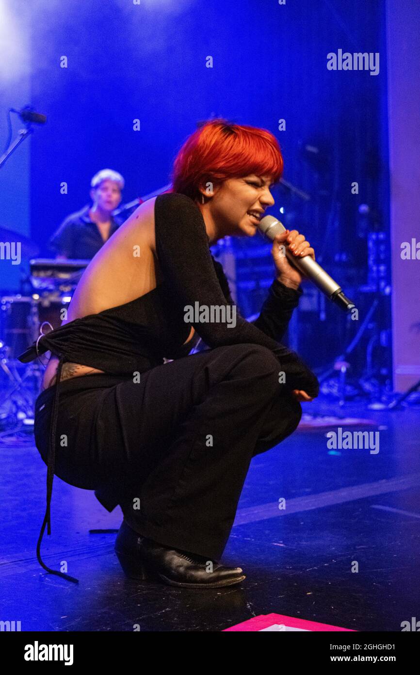 NAPA, CA - 4 SETTEMBRE 2021: Donna Missal in concerto presso la sala da ballo Jam Cellars di Napa, CA © Andrew Wilson Foto Stock