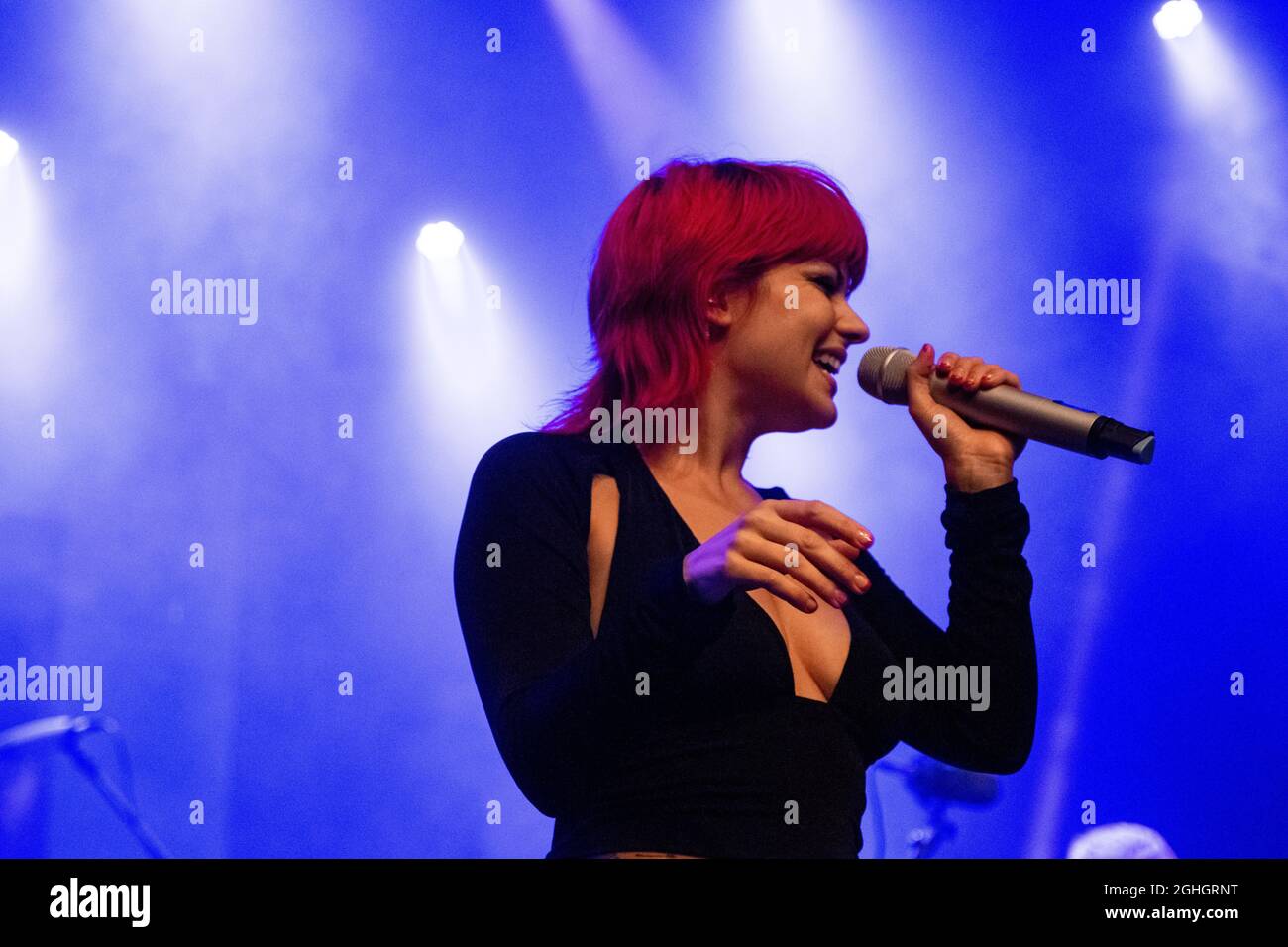 NAPA, CA - 4 SETTEMBRE 2021: Donna Missal in concerto presso la sala da ballo Jam Cellars di Napa, CA © Andrew Wilson Foto Stock