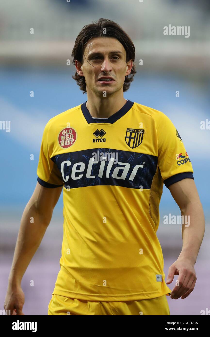 Roberto Inglese di Parma Calcio durante la Serie A allo Stadio Gewiss di  Bergamo. Data foto: 6 gennaio 2021. Il credito d'immagine dovrebbe essere:  Jonathan Moscrop/Sportimage via PA Images Foto stock -