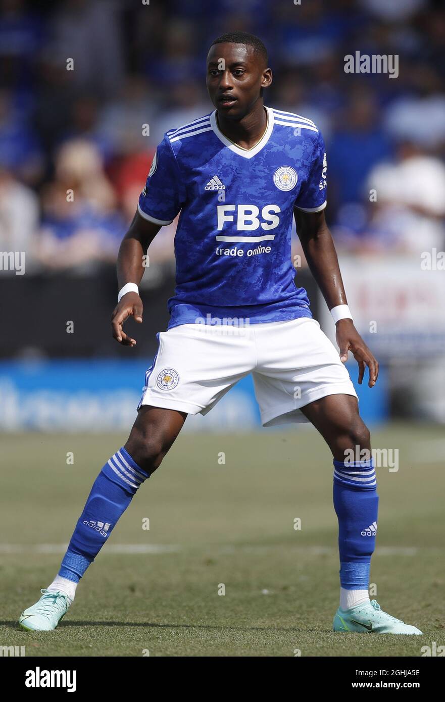 Burton upon Trent, Inghilterra, 24 luglio 2021. Tawanda Masawanhi di Leicester City durante la partita di prima stagione allo Stadio Pirelli di Burton upon Trent. Il credito dovrebbe essere: Darren Staples / Sportimage via PA Images Foto Stock