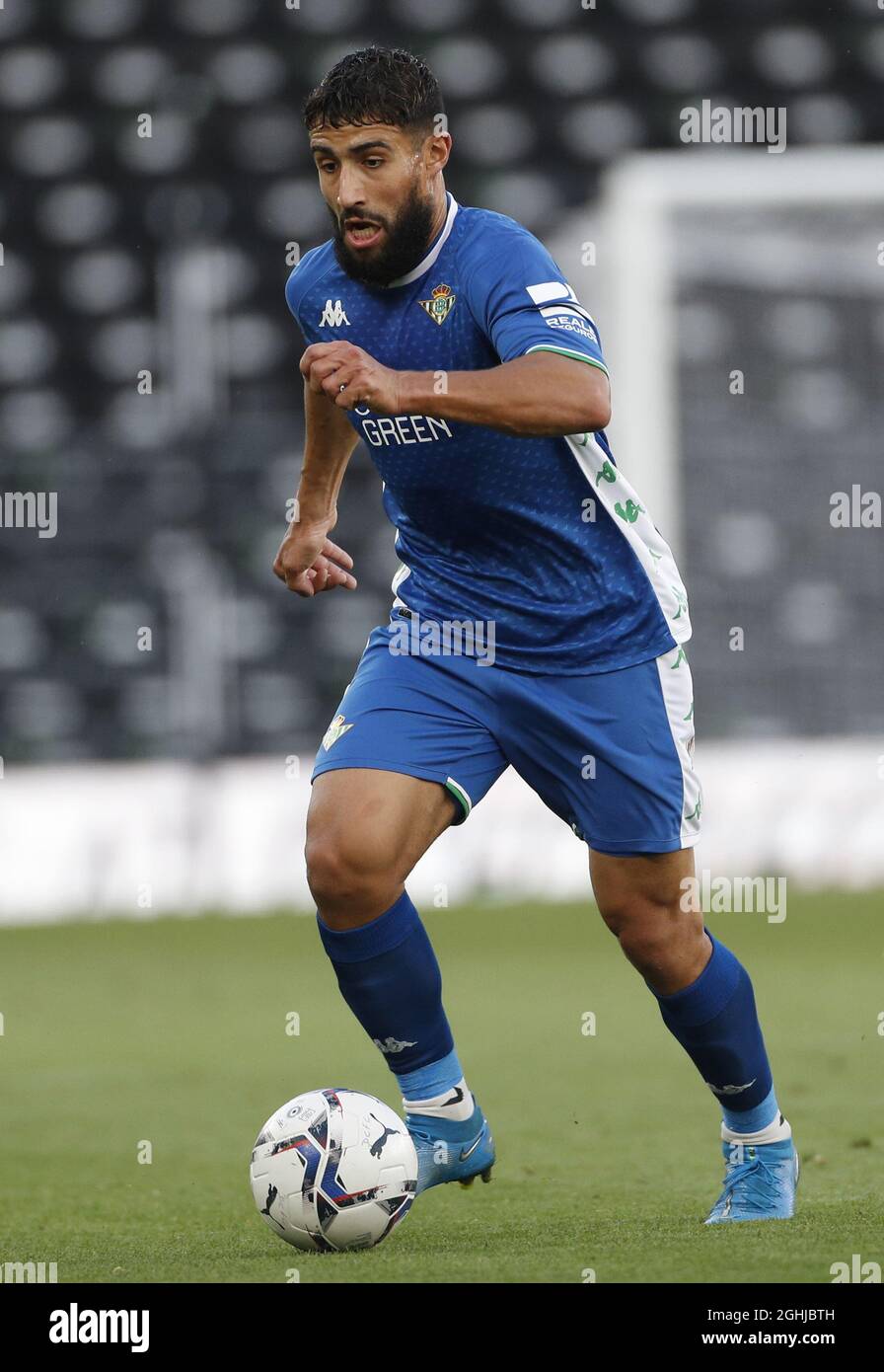 Derby, Inghilterra, 28 luglio 2021. Nabil Fekir di Real Betis durante la partita di prima stagione allo stadio Pride Park di Derby. Il credito dovrebbe essere: Darren Staples / Sportimage via PA Images Foto Stock