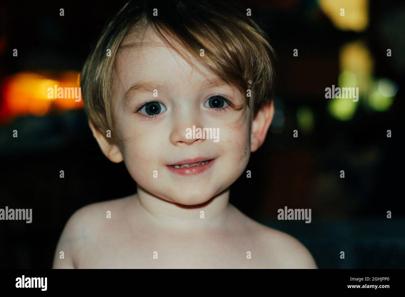 toddler, bambino, sorridente Foto Stock