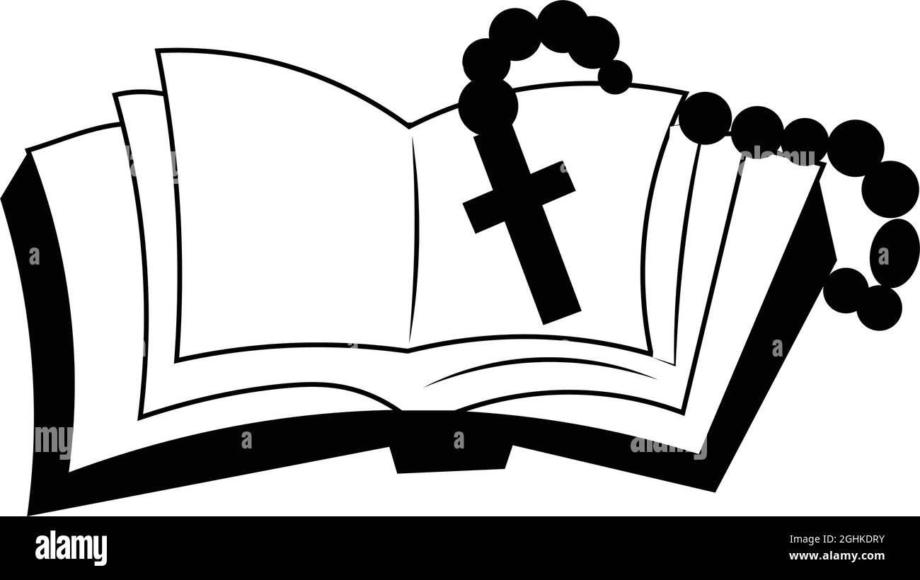 Illustrazione di un vettore isolato cristiano. Religione sfondo a tema. Disegno per il Cristianesimo, la Chiesa, la Carità, la preghiera e la cura Immagine e Vettoriale - Alamy
