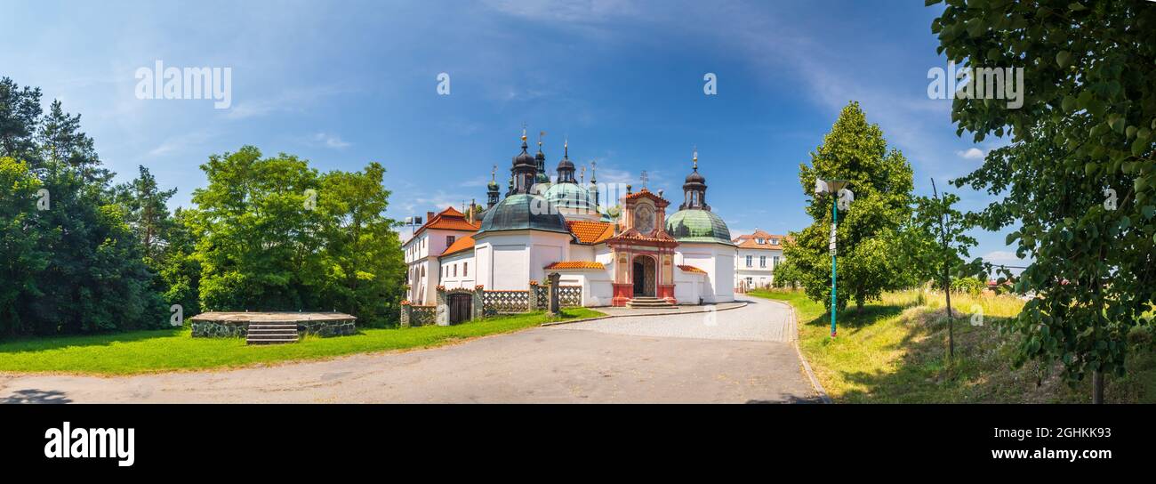 La Chiesa dell'Assunzione di nostra Signora, Klokoty, Tabor, repubblica Ceca Foto Stock