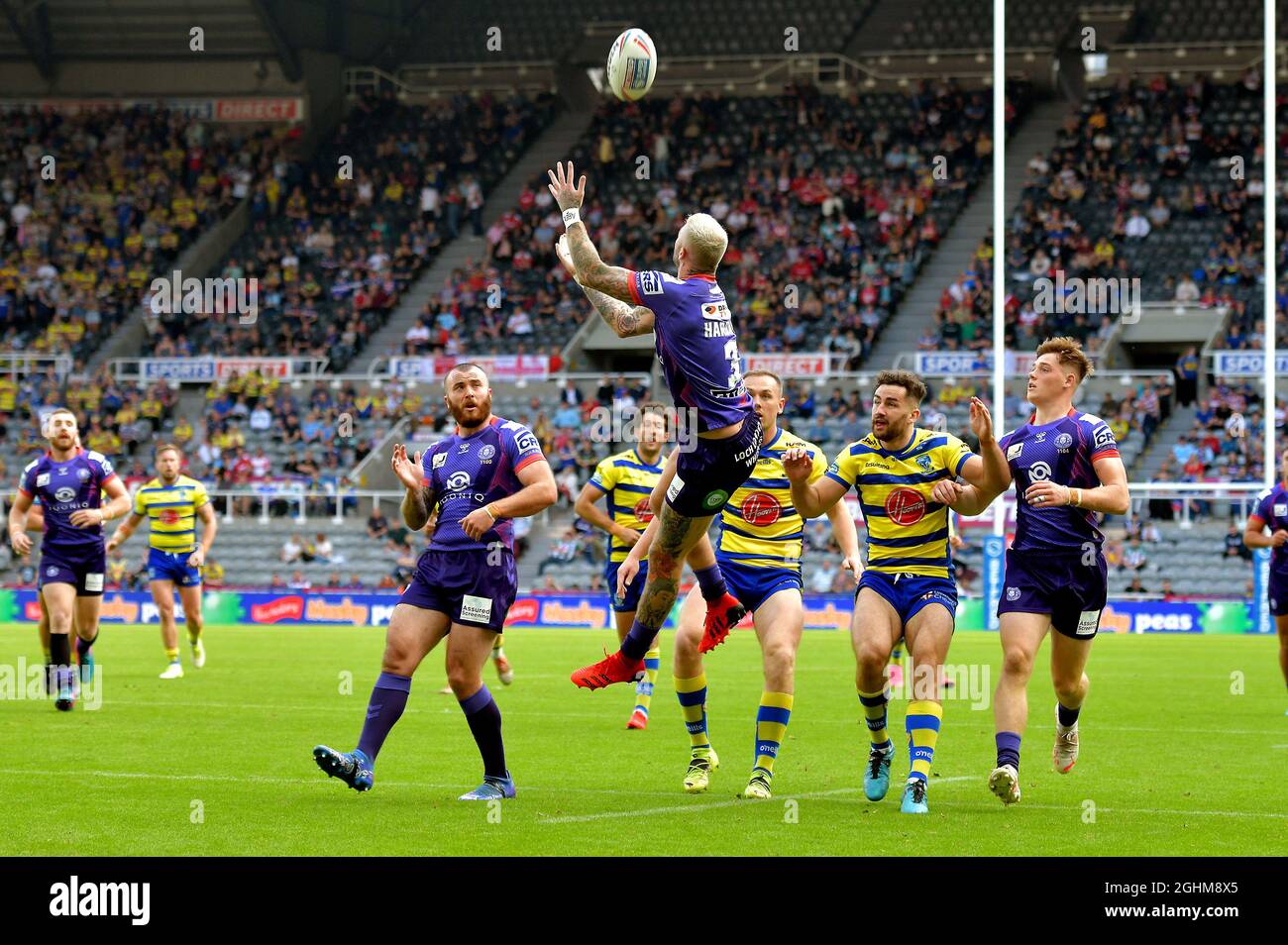 Dacia Magic Weekend Sabato 4th e 5th Settembre 2021, Super League Rugby, Wigan Warriors contro Warrington Wolves, St James Park Stadium, Newcastle, Regno Unito Foto Stock