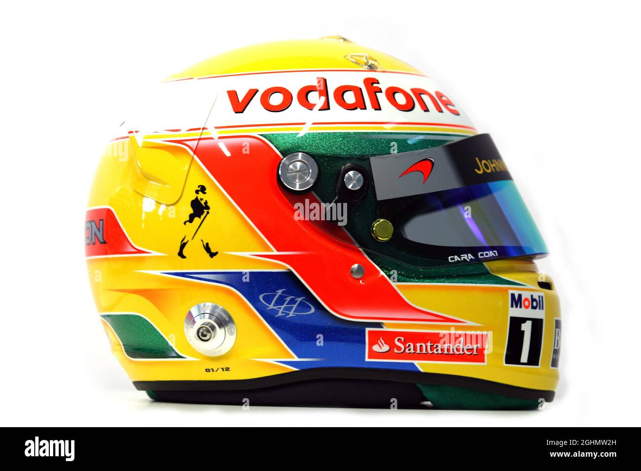 08.02.2012 Jerez, Spagna, Lewis Hamilton (GBR), casco McLaren Mercedes Foto Stock