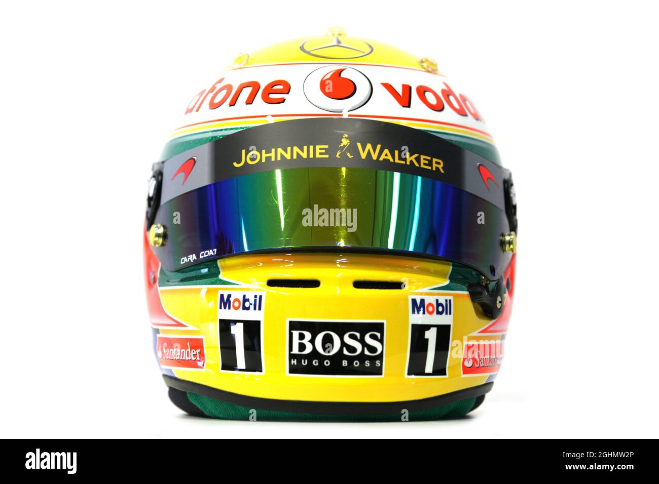 08.02.2012 Jerez, Spagna, Lewis Hamilton (GBR), casco McLaren Mercedes Foto Stock