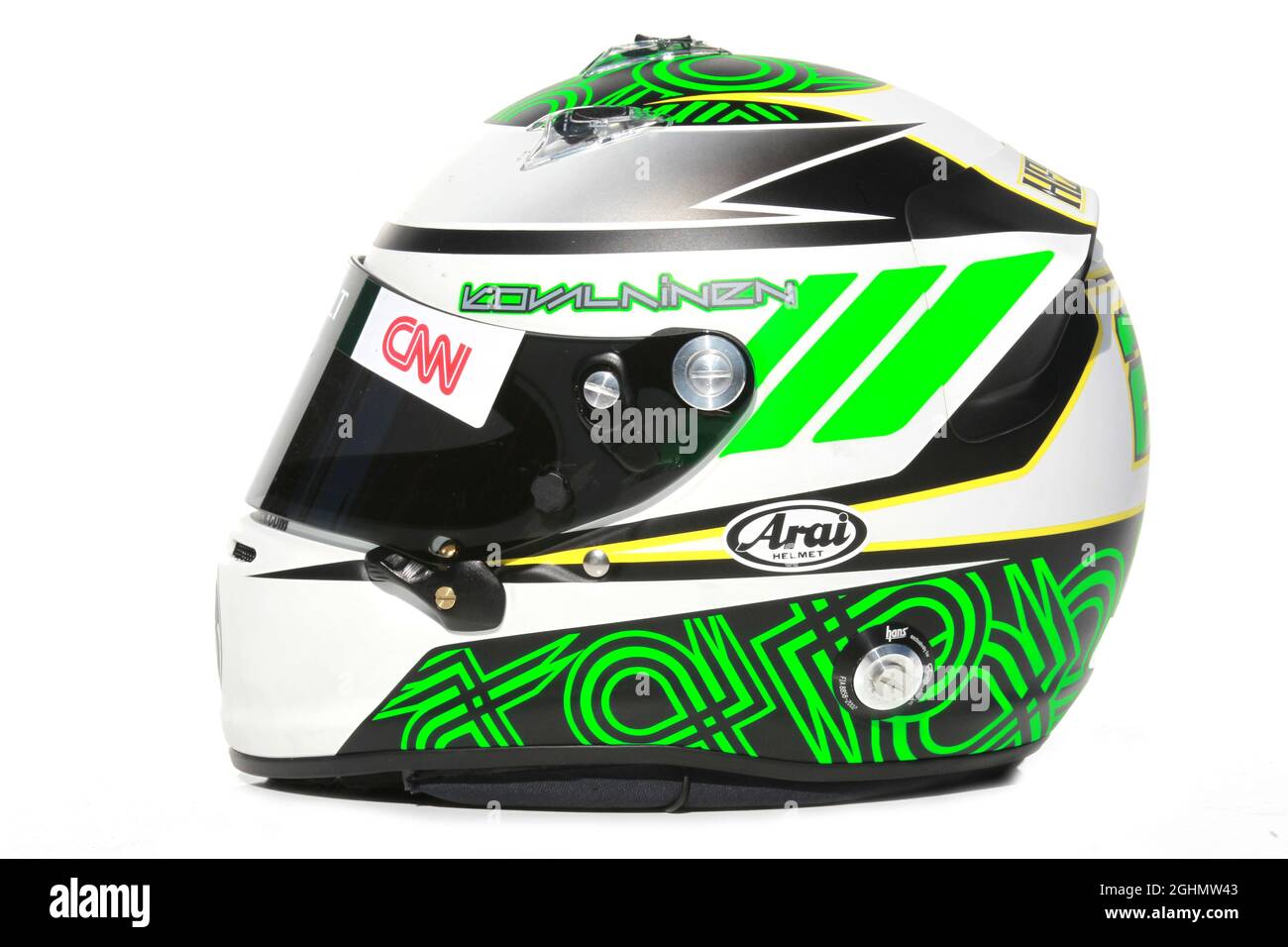 09.02.2012 Jerez, Spagna, Heikki Kovalainen (fin), casco Caterham F1 Team Foto Stock 09.02.2012 Jerez, Spagna, Heikki Kovalainen (fin), casco Caterham F1 Team Foto Stock