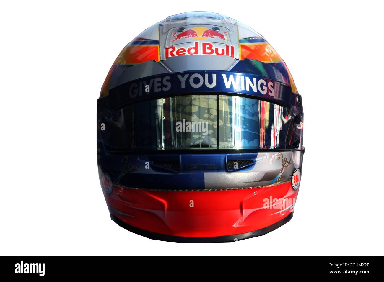 Casco di Jean-Eric Vergne (fra), Scuderia Toro Rosso Foto Stock