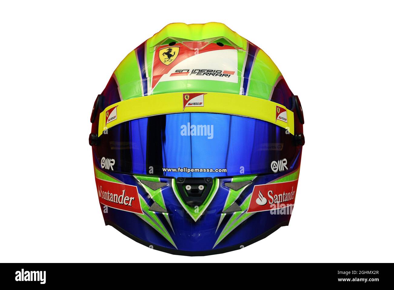 Felipe massa (BRA), casco Scuderia Ferrari Foto Stock