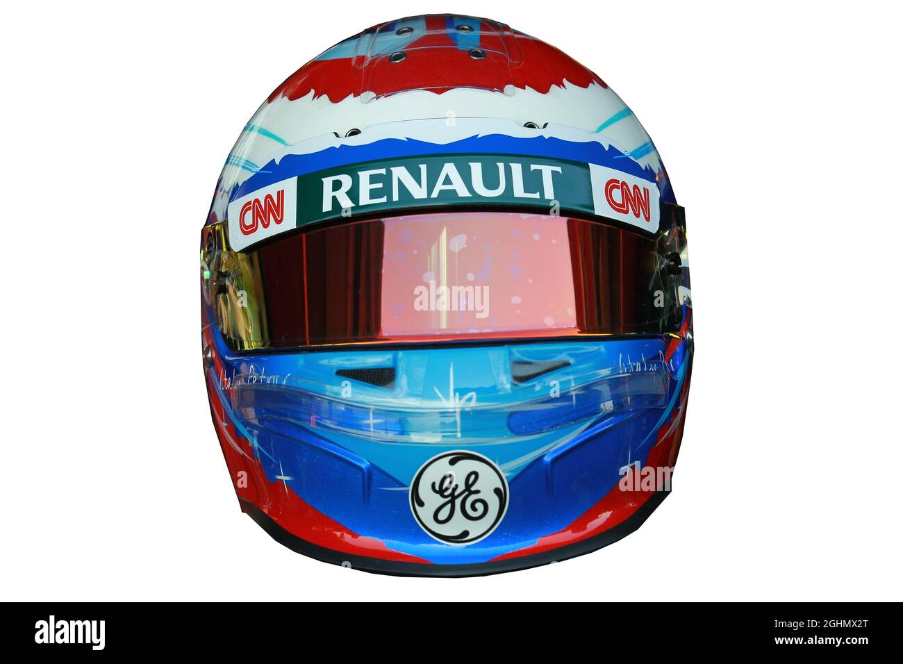 Vitaly Petrov (RUS), casco del Team Caterham F1 Foto Stock