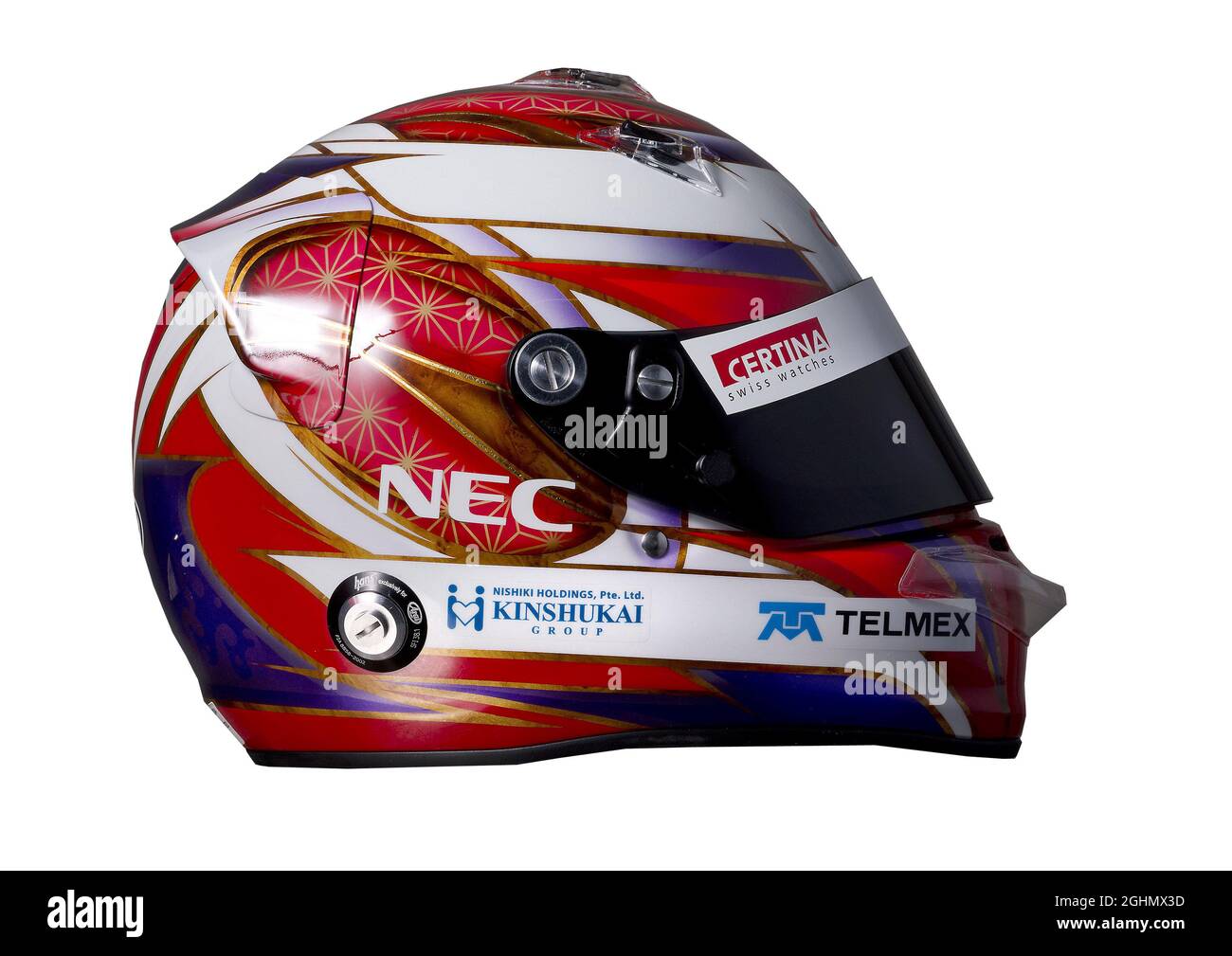Kamui Kobayashi (JAP), casco Sauber F1 Team Foto Stock