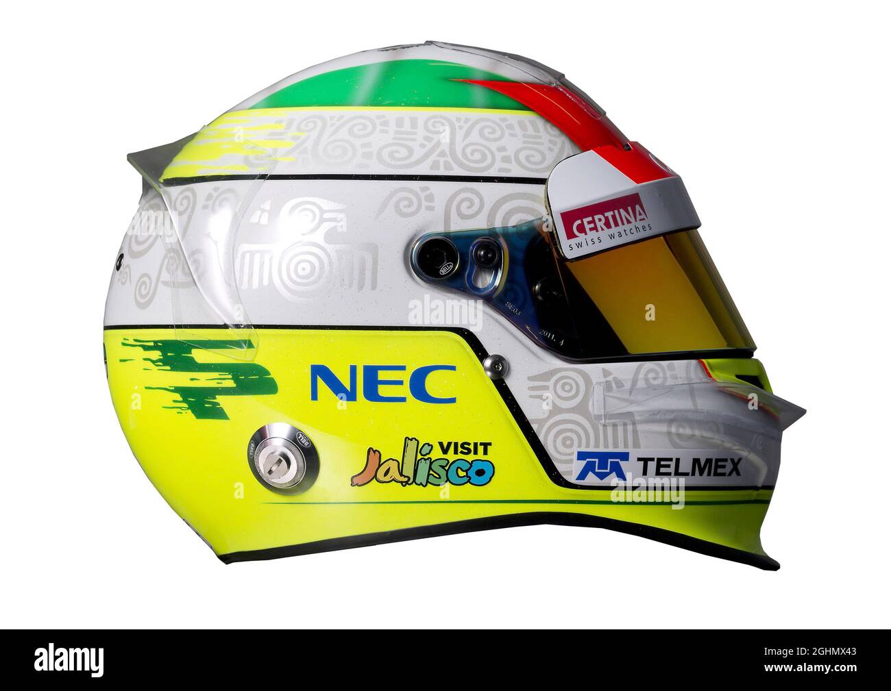 Sergio Perez (MEX), casco Sauber F1 Team Foto Stock