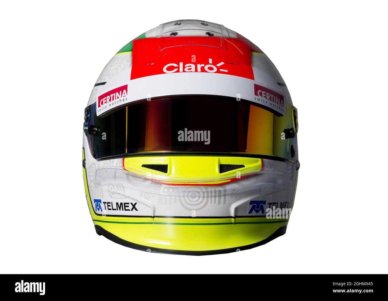 Sergio Perez (MEX), casco Sauber F1 Team Foto Stock