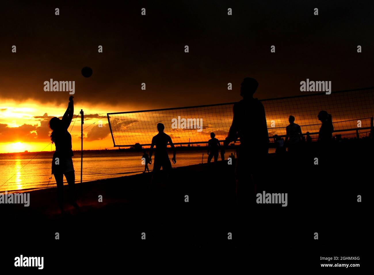 St Kilda Beach atmosfera 15.03.2012. Formula 1 World Championship, Rd 1, Australian Grand Prix, Melbourne, Australia Foto Stock