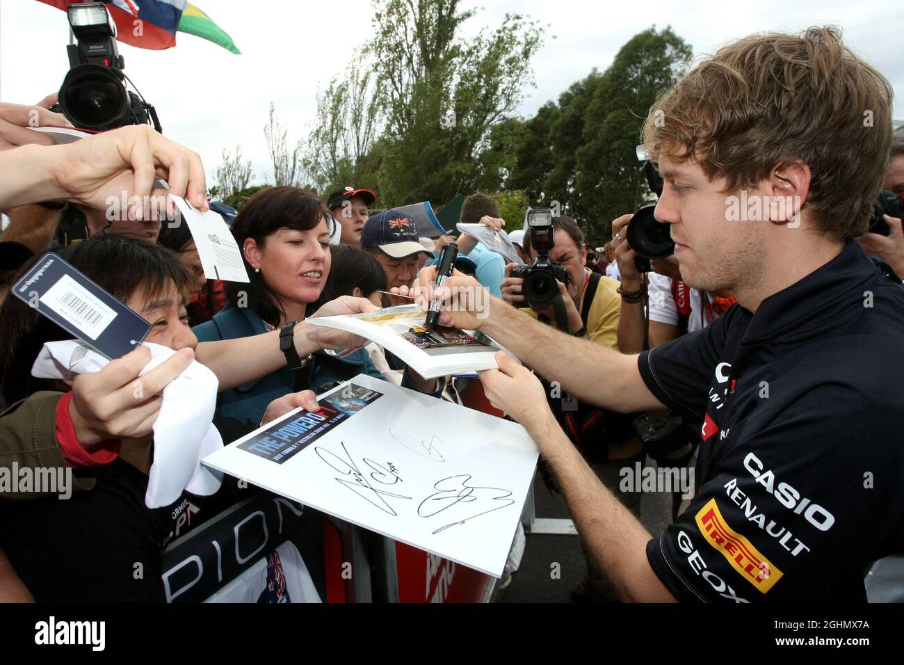 Sebastian Vettel (GER), Red Bull Racing 16.03.2012. Formula 1 World Championship, Rd 1, Australian Grand Prix, Melbourne, Australia, Venerdì . ‚ Foto Stock