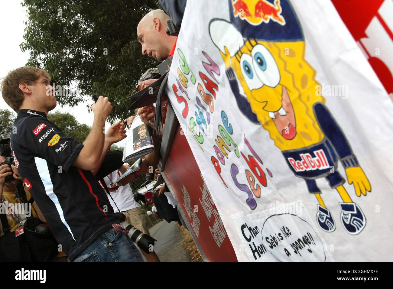Sebastian Vettel (GER), Red Bull Racing 16.03.2012. Formula 1 World Championship, Rd 1, Australian Grand Prix, Melbourne, Australia, Venerdì . ‚ Foto Stock