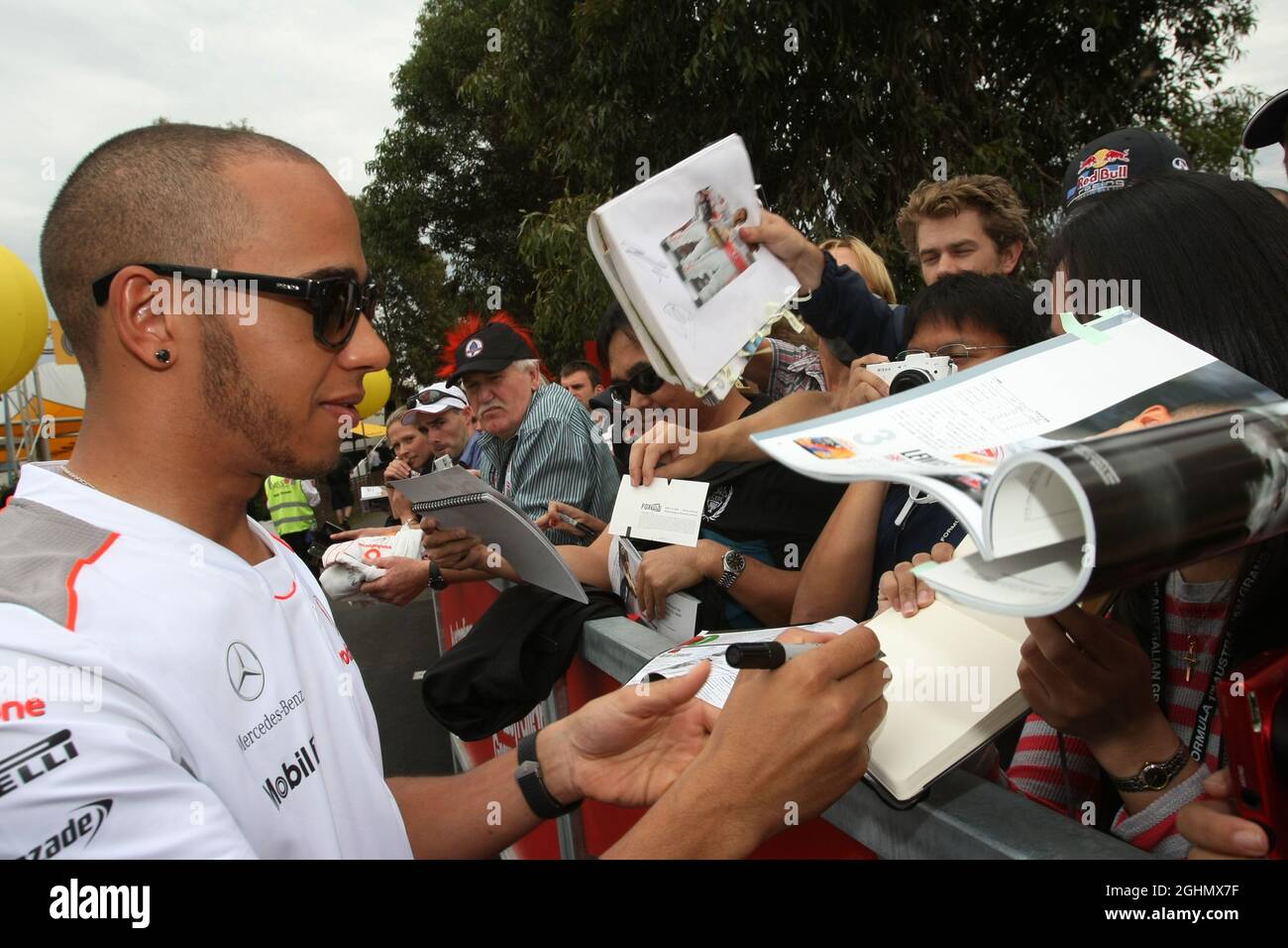 Lewis Hamilton (GBR), McLaren Mercedes 16.03.2012. Formula 1 World Championship, Rd 1, Australian Grand Prix, Melbourne, Australia, Venerdì . ‚ Foto Stock