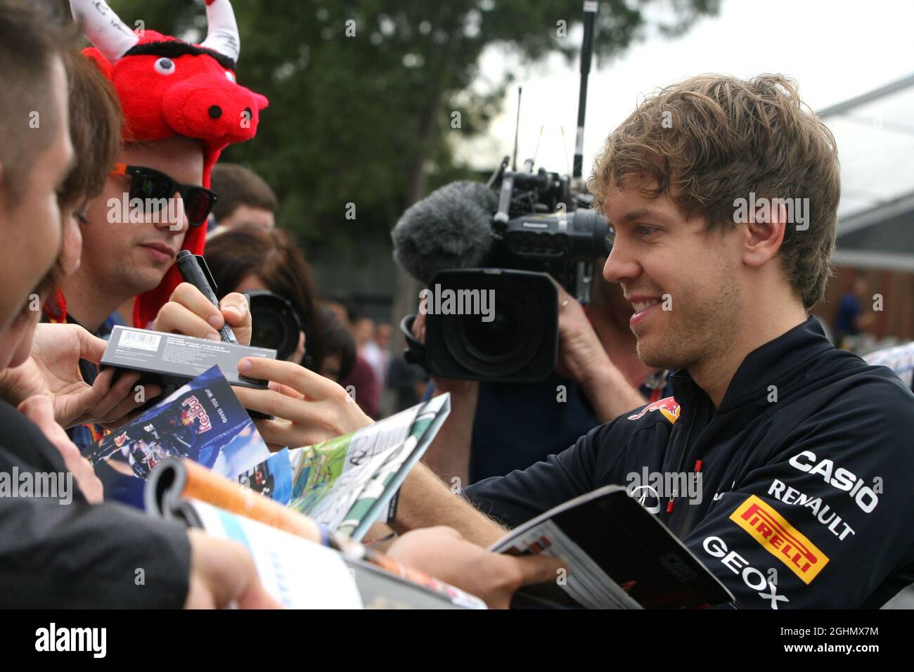 Sebastian Vettel (GER), Red Bull Racing 16.03.2012. Formula 1 World Championship, Rd 1, Australian Grand Prix, Melbourne, Australia, Venerdì . ‚ Foto Stock