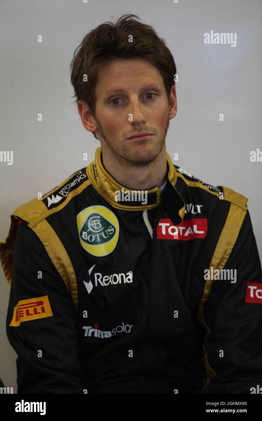 Romain Grosjean (fra), Lotus Renault F1 Team 16.03.2012. Formula 1 World Championship, Rd 1, Australian Grand Prix, Melbourne, Australia, Venerdì . Foto Stock