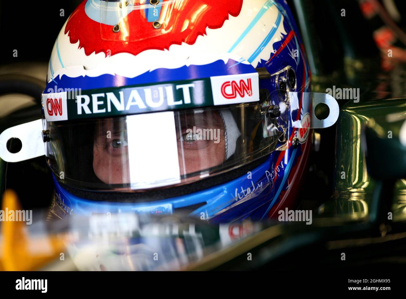 Vitaly Petrov (RUS), Caterham F1 Team 16.03.2012. Formula 1 World Championship, Rd 1, Australian Grand Prix, Melbourne, Australia, Venerdì . Foto Stock