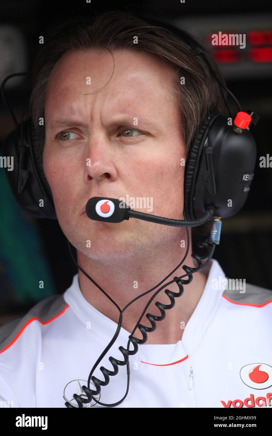 Sam Michael (GBR), McLaren 16.03.2012. Formula 1 World Championship, Rd 1, Australian Grand Prix, Melbourne, Australia, Venerdì . Foto Stock