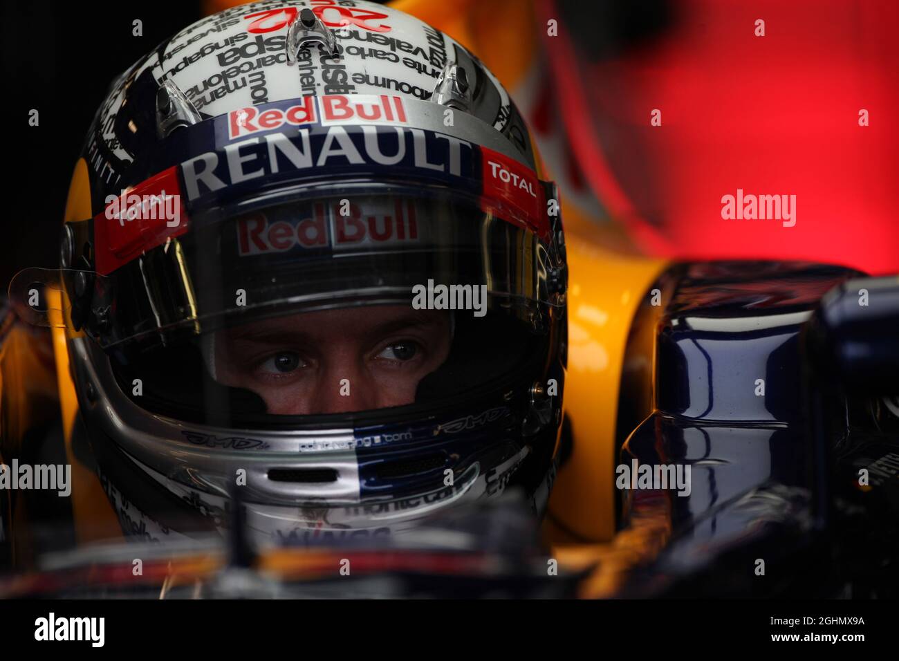 Sebastian Vettel (GER), Red Bull Racing 16.03.2012. Formula 1 World Championship, Rd 1, Australian Grand Prix, Melbourne, Australia, Venerdì . Foto Stock