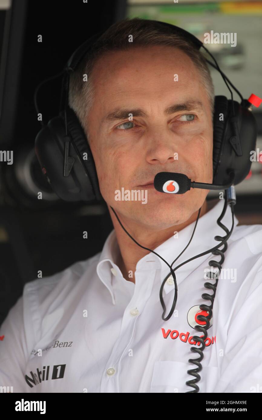 Martin Whitmarsh (GBR), McLaren, Amministratore Delegato 16.03.2012. Formula 1 World Championship, Rd 1, Australian Grand Prix, Melbourne, Australia, Venerdì . Foto Stock