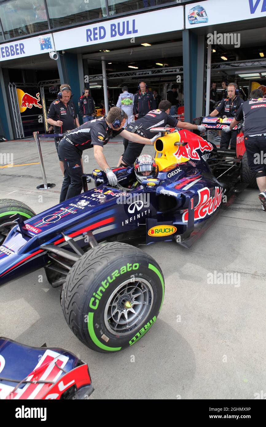 Sebastian Vettel (GER), Red Bull Racing 16.03.2012. Formula 1 World Championship, Rd 1, Australian Grand Prix, Melbourne, Australia, Venerdì . Foto Stock