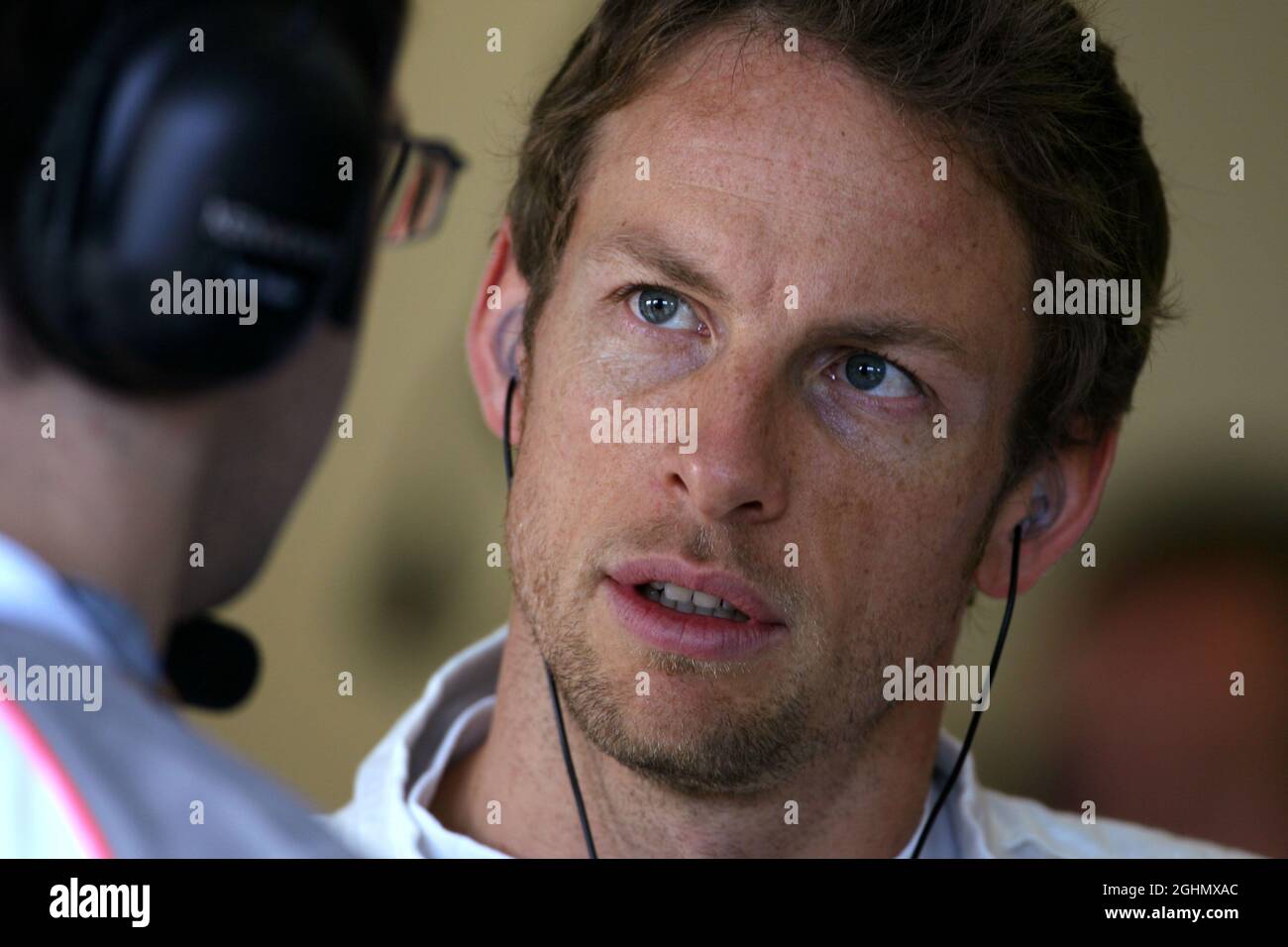 Jenson Button (GBR), McLaren Mercedes 16.03.2012. Formula 1 World Championship, Rd 1, Australian Grand Prix, Melbourne, Australia, Venerdì ‚ Foto Stock