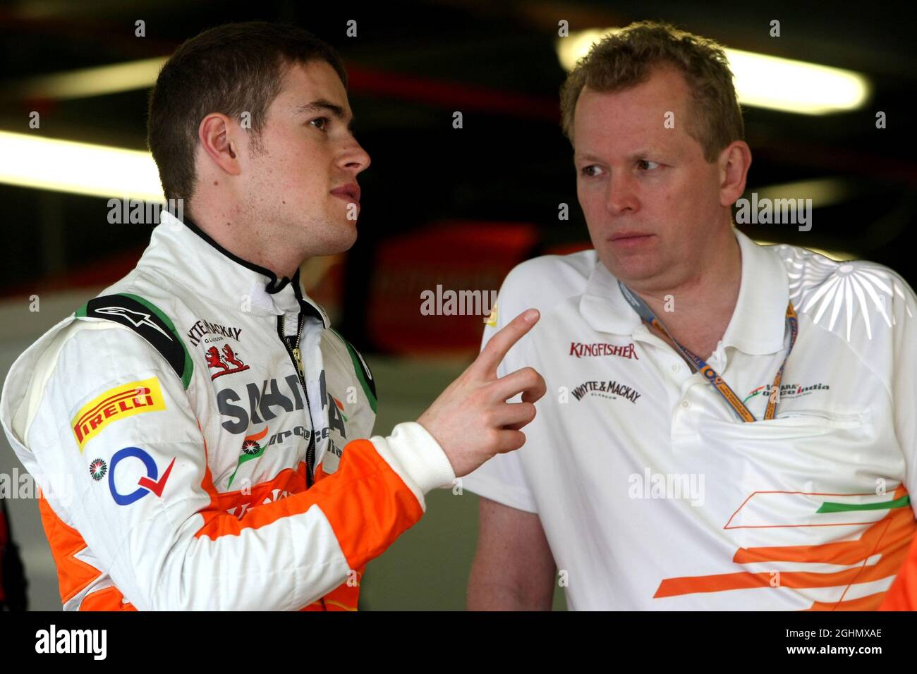 Paul di resta (GBR), Sahara Force India Formula uno Team 16.03.2012. Formula 1 World Championship, Rd 1, Australian Grand Prix, Melbourne, Australia, Venerdì ‚ Foto Stock