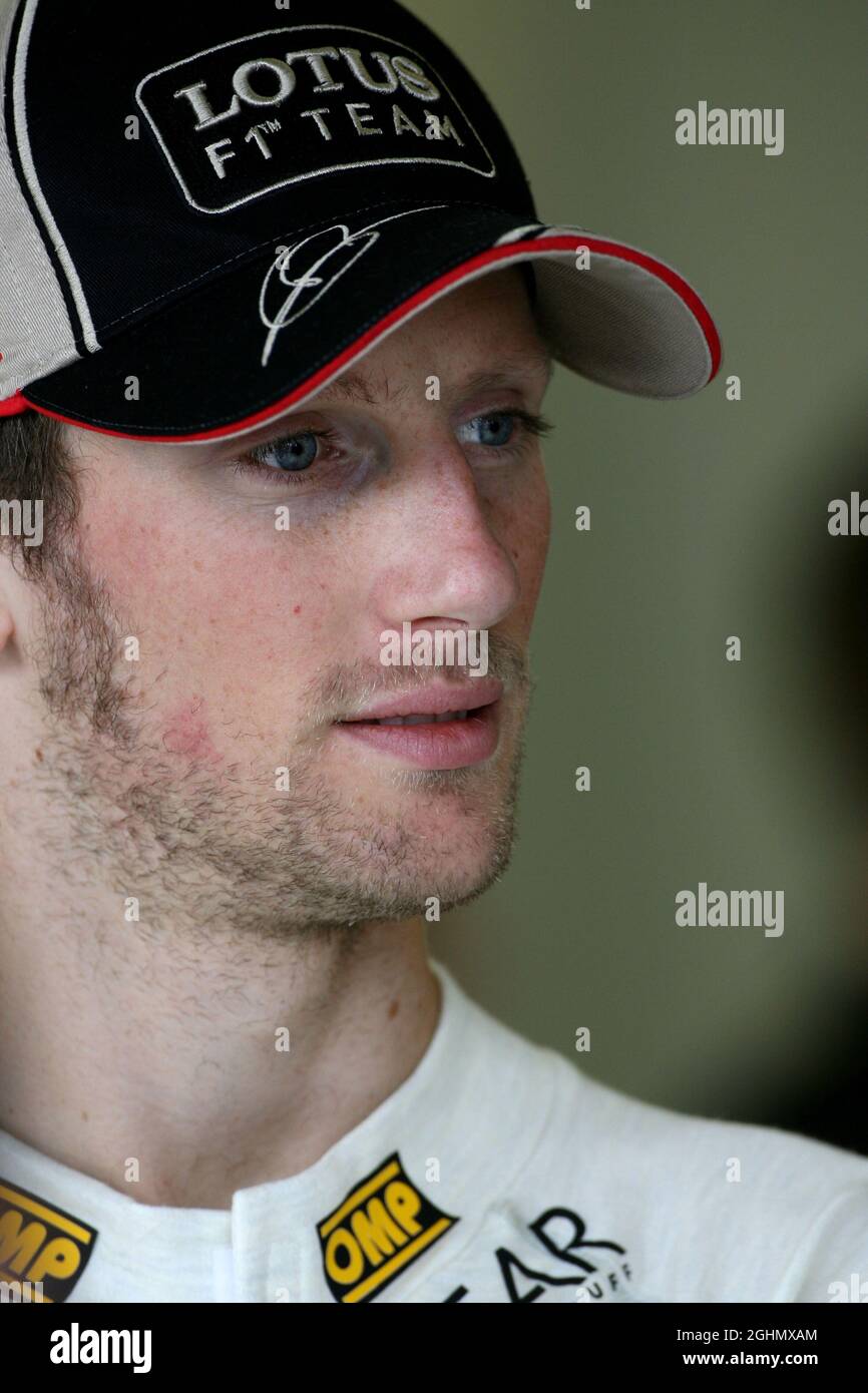 Romain Grosjean (fra), Lotus F1 Team 16.03.2012. Formula 1 World Championship, Rd 1, Australian Grand Prix, Melbourne, Australia, Venerdì ‚ Foto Stock