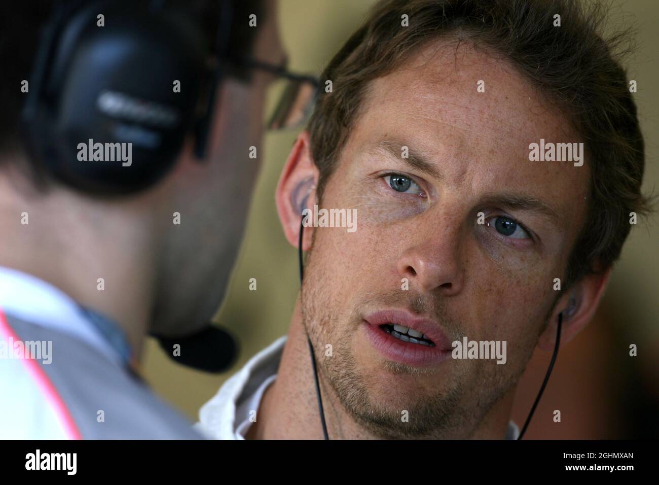 Jenson Button (GBR), McLaren Mercedes 16.03.2012. Formula 1 World Championship, Rd 1, Australian Grand Prix, Melbourne, Australia, Venerdì ‚ Foto Stock